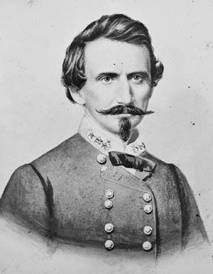 Confederate Brig. Gen. Benjamin McCulloch, refused to take part in Sterling Price’s Missouri campaign.