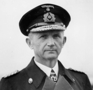 Admiral Karl Dönitz a veteran of World War I, commanded the U-boat force that posed a serious threat to Allied victory in the Battle of the Atlantic.
