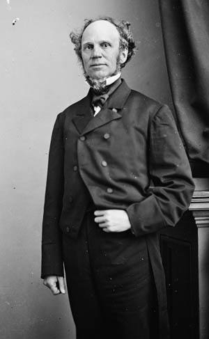 New York Governor Horatio Seymour.