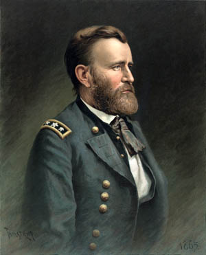 This sensitively done painting by Swedish illustrator Thure de Thulstrup captures the essential Everyman quality of Ulysses S. Grant, even when he was wearing the three stars of a lieutenant general in the United States Army.