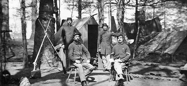 Before the fighting even began, the Union Army of the Potomac during the Civil War had to create their own precarious living quarters. 