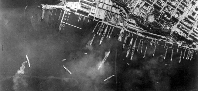 The British surprise attack during the Battle of Taranto bears a striking resemblance to the Japanese attack on Pearl Harbor just a year later.