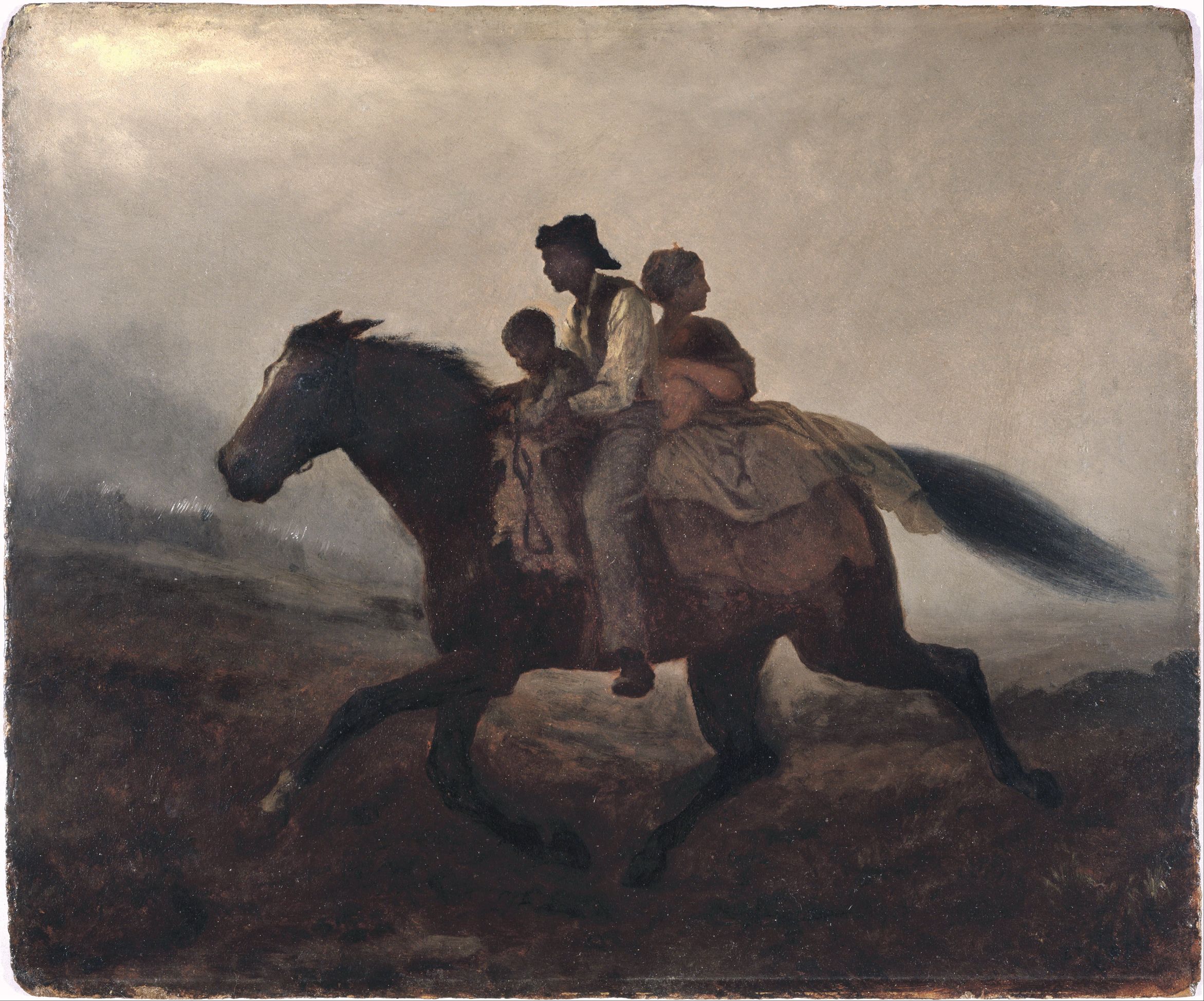 Eastman Johnson’s dramatic painting, A Ride for Freedom—the Fugitive Slaves, was inspired by a scene he personally witnessed near Centreville, Virginia, in 1862, during the Union Army’s advance toward Manassas.
