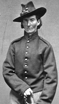 Civil War woman in uniform