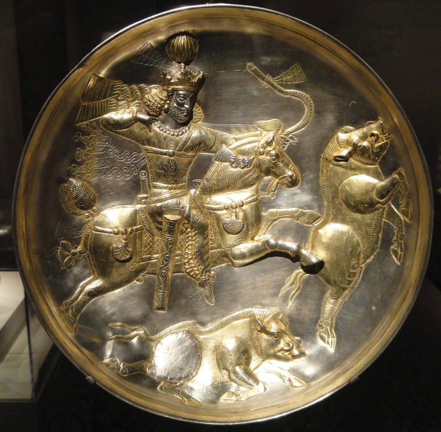 A 4th-century plate depicts Shapur II in a hunting scene. Shapur sent ambassadors with pleas for peace, but Julian had already made up his mind to invade Sassanian Persia. 