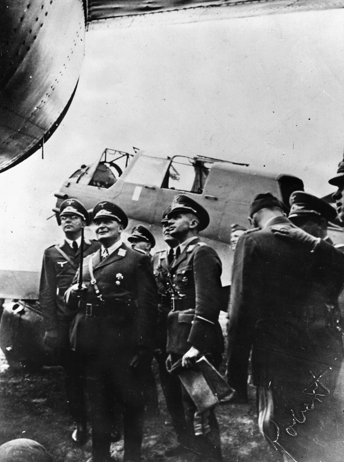 Hermann Göring (second from left) was confident that his Luftwaffe could destroy both the RAF and British morale, opening way for a seaborne invasion. 