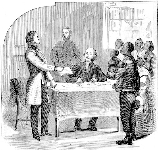 Union Maj. Gen. Benjamin Butler unilaterally refused to return runaway slaves unless their owners pledged allegiance to the United States.