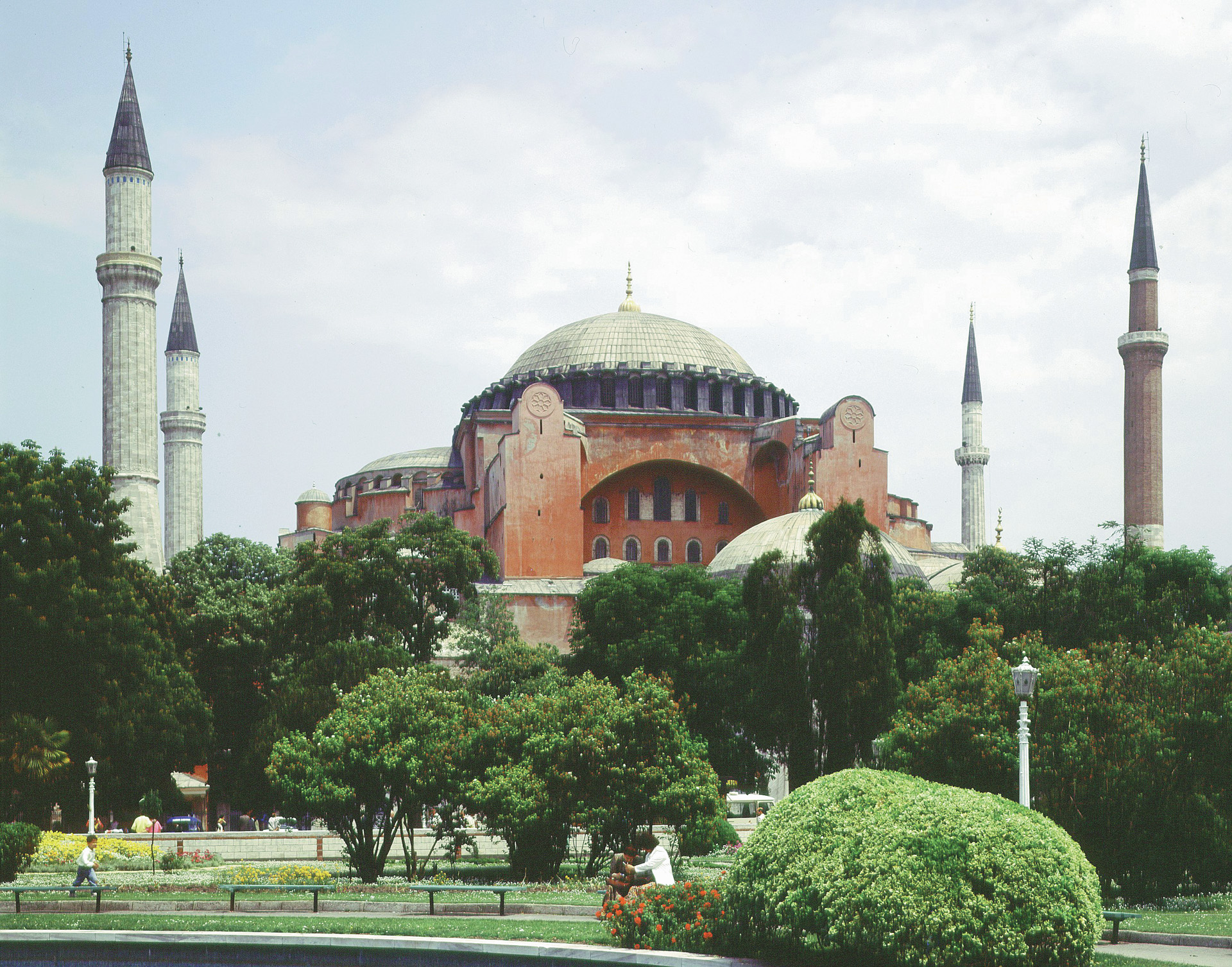 The Hagia Sophia (Cathedral of the Holy Wisdom), 900 years old at the time of the attack, was a last refuge for many in the city.  