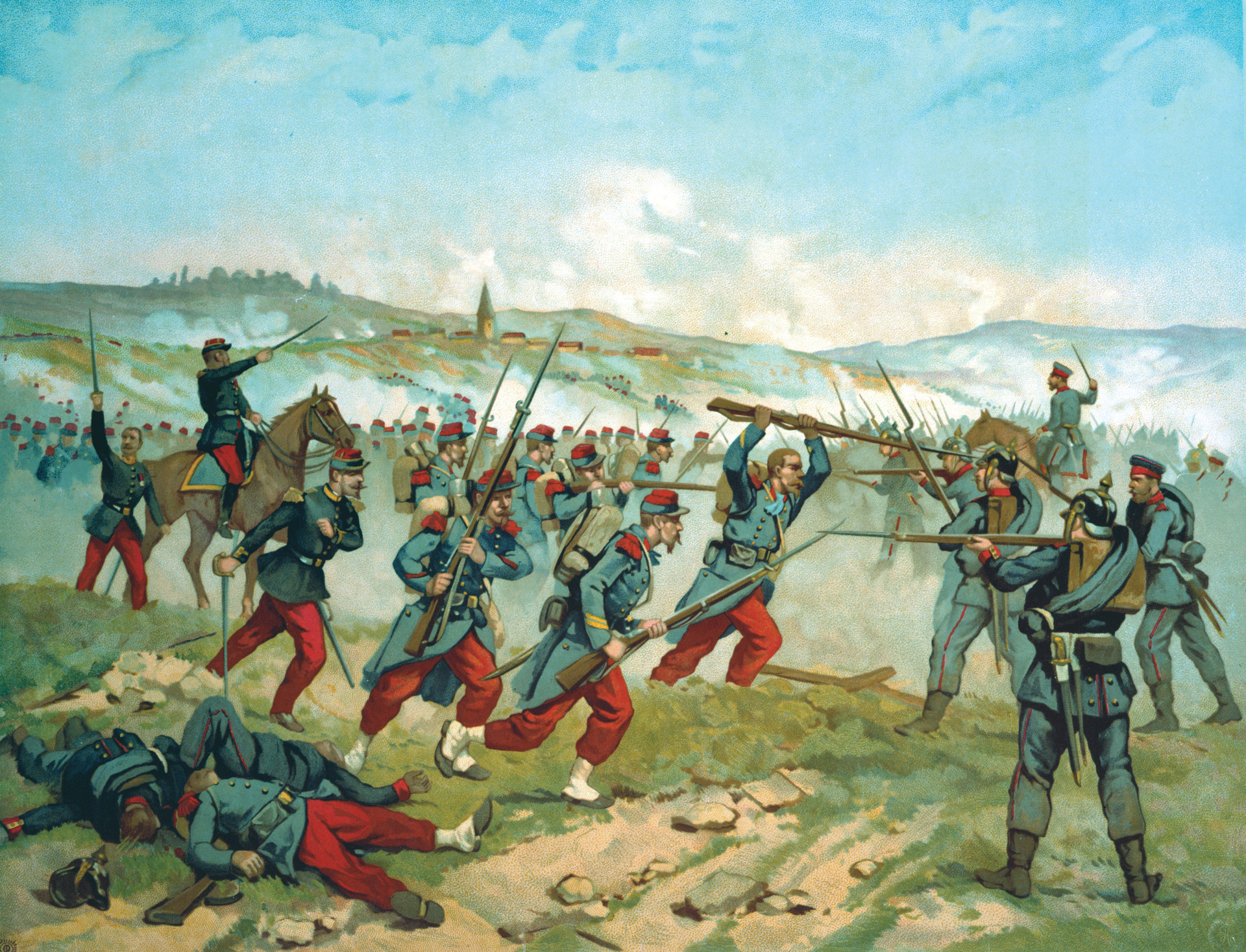 The French did not lack for bravery and were willing to come to close grips with their enemies.