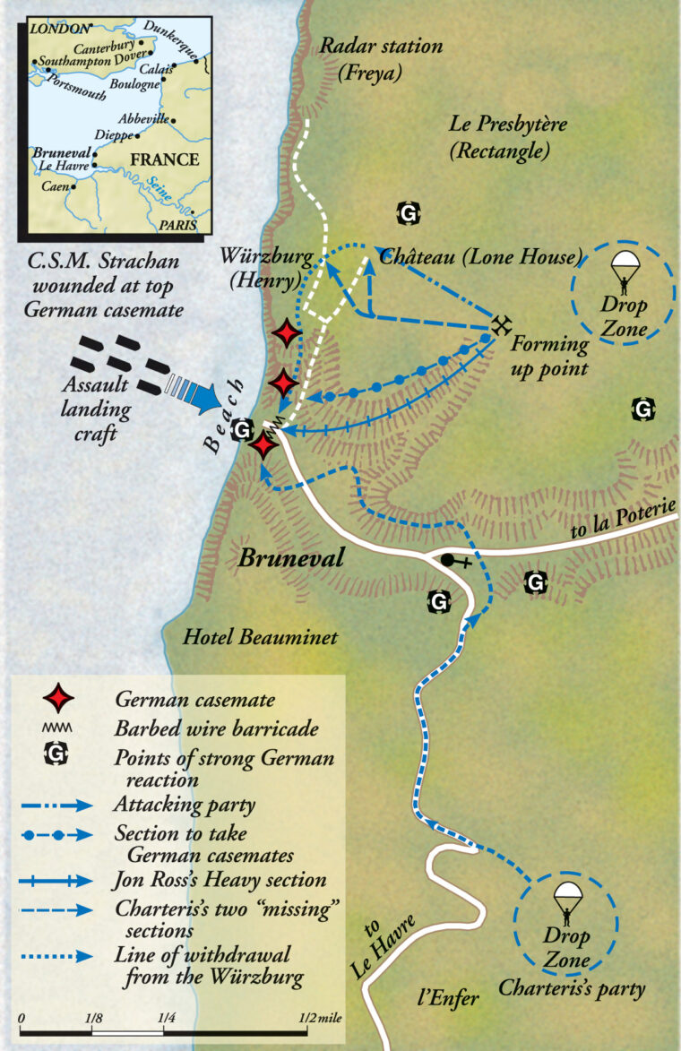 British commandos seized valuable components of Germany’s Würtzburg radar during the Bruneval raid.