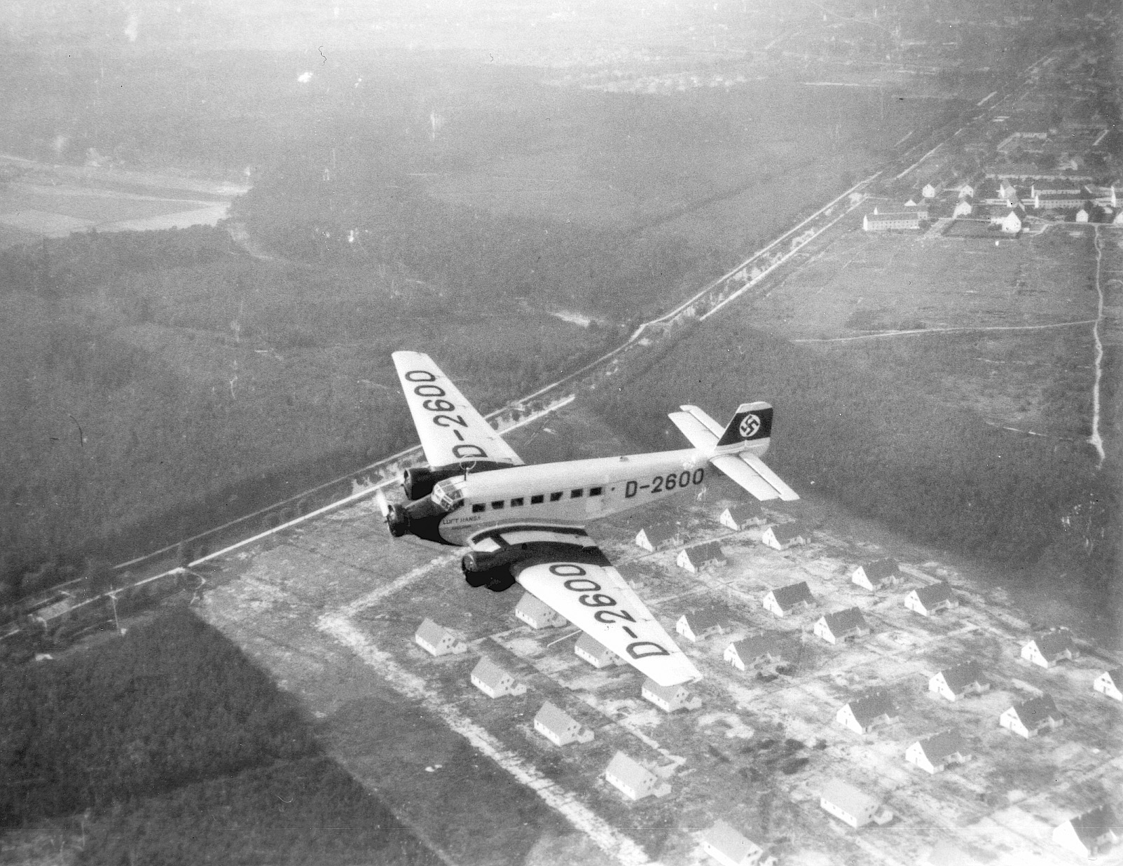 The Führer’s first official plane was a Junkers Ju-52, numbered D-2600.
