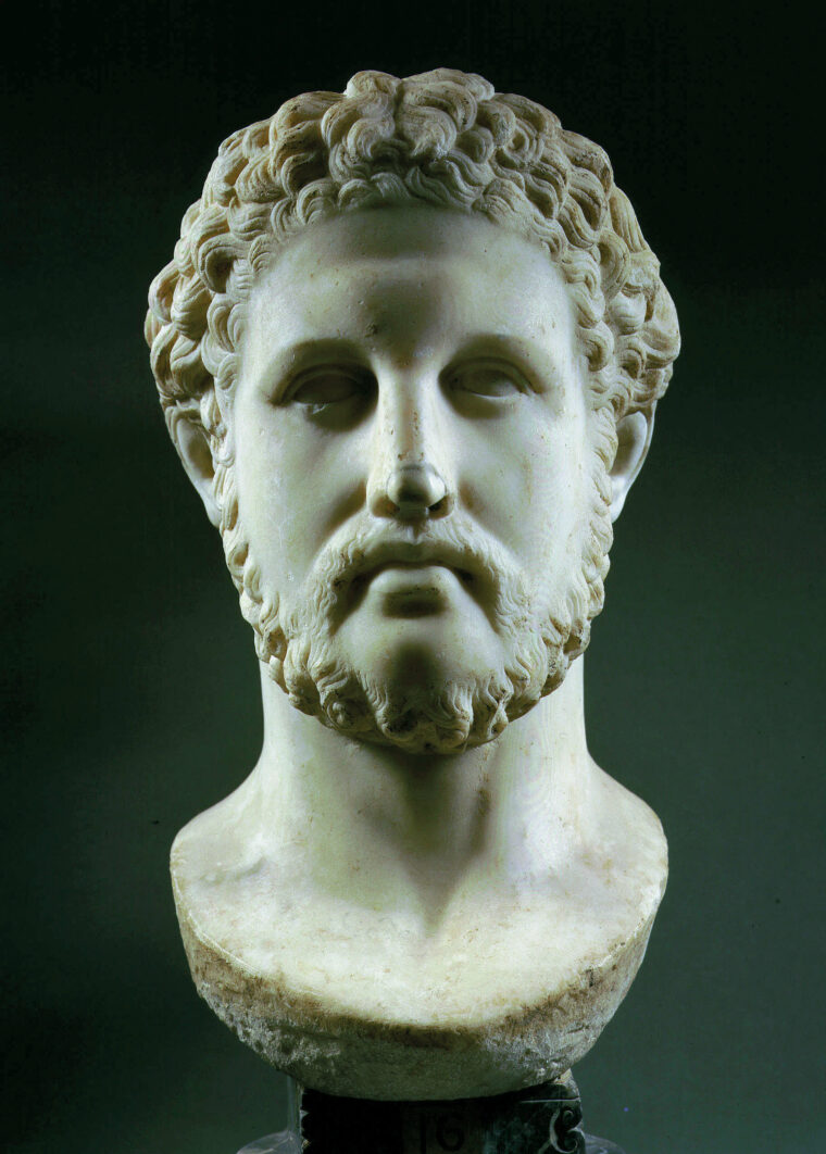 Philip II of Macedon, here shown in a copy of an original Greek sculpture of the 4th century bc, was said to have lost an eye in battle.