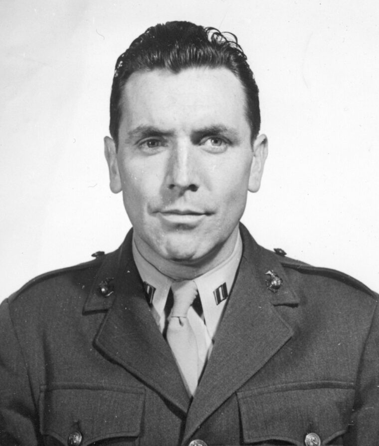 Captain Frank Farrell fought on Guadalcanal, Cape Glouster, and Peleliu before parachuting into China where he discovered the spy ring.