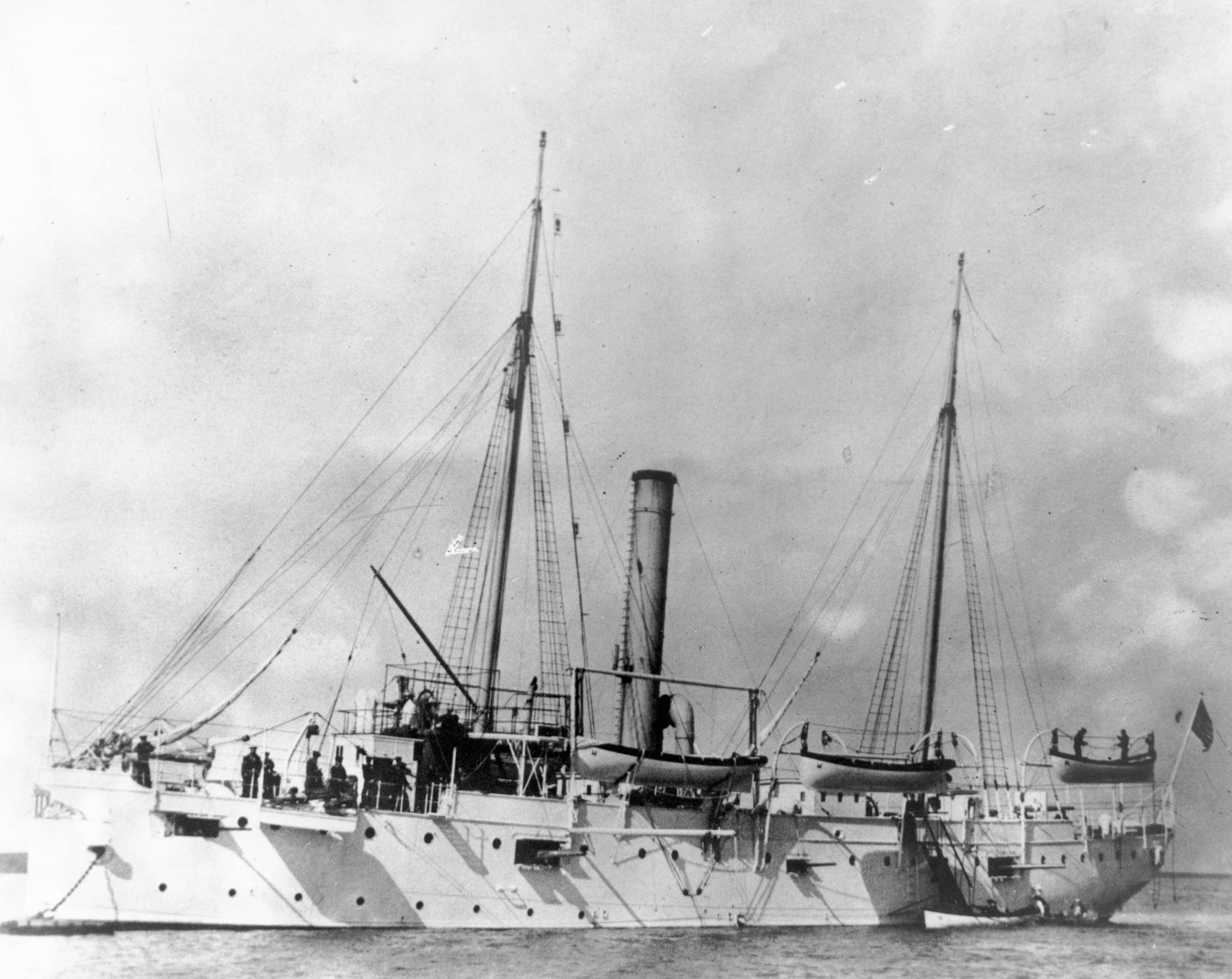 The gunboat USS Marietta accompanied the Oregon for much of its journey around South America.