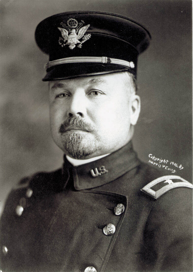 With no military experience, Frederick Funston first fought with Cuban rebels and then rose rapidly in the U. S. Army.  On the way he won a Medal of Honor and exercised a talent for administration.