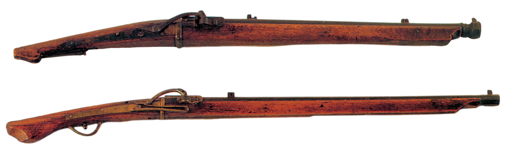 Sixteenth-century Asian muskets were based on European models, particularly those of the Portuguese. Japanese muskets were generally superior to Korean weapons during this period.