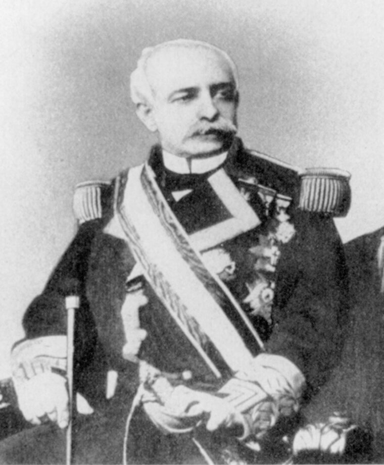 Admiral Patricio Montojo commanded the Spanish fleet at Manila Bay.