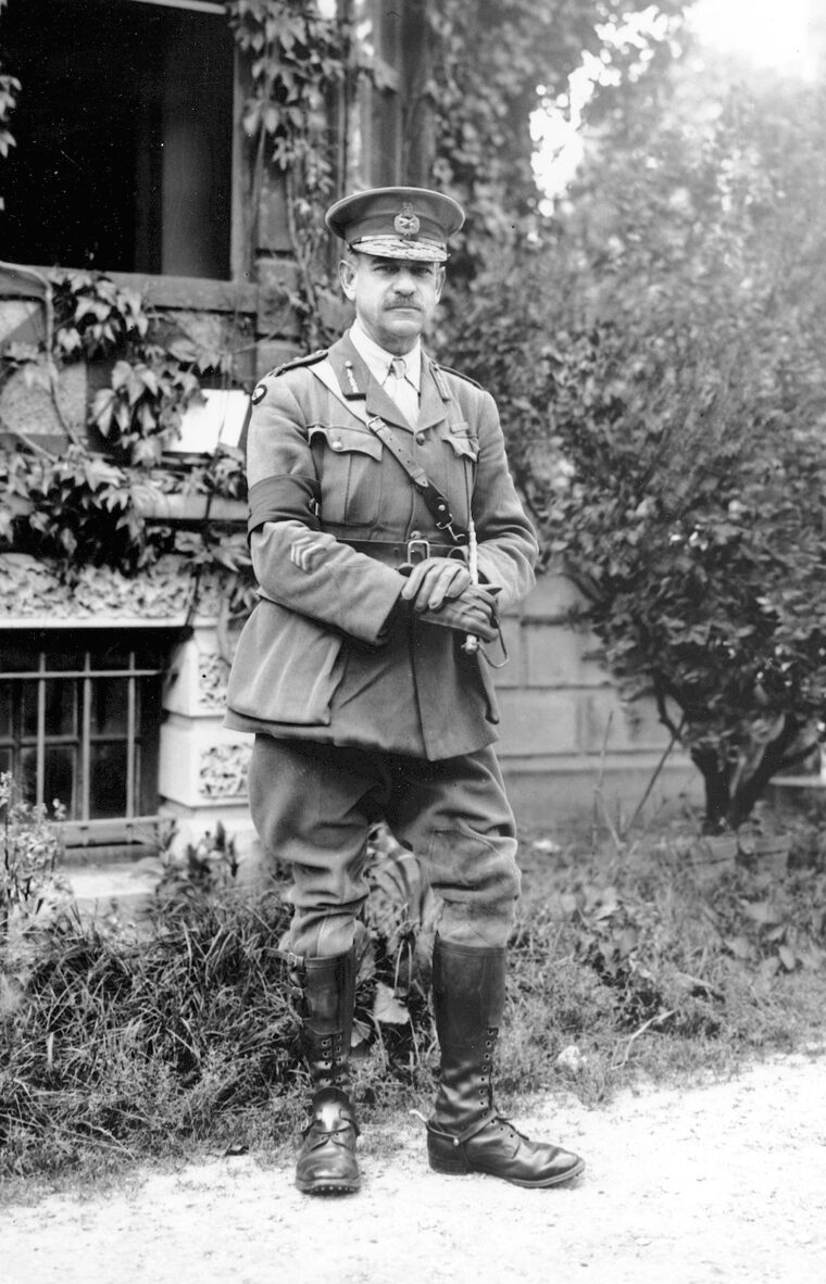 Major General John Monash was in charge of the Australians. 