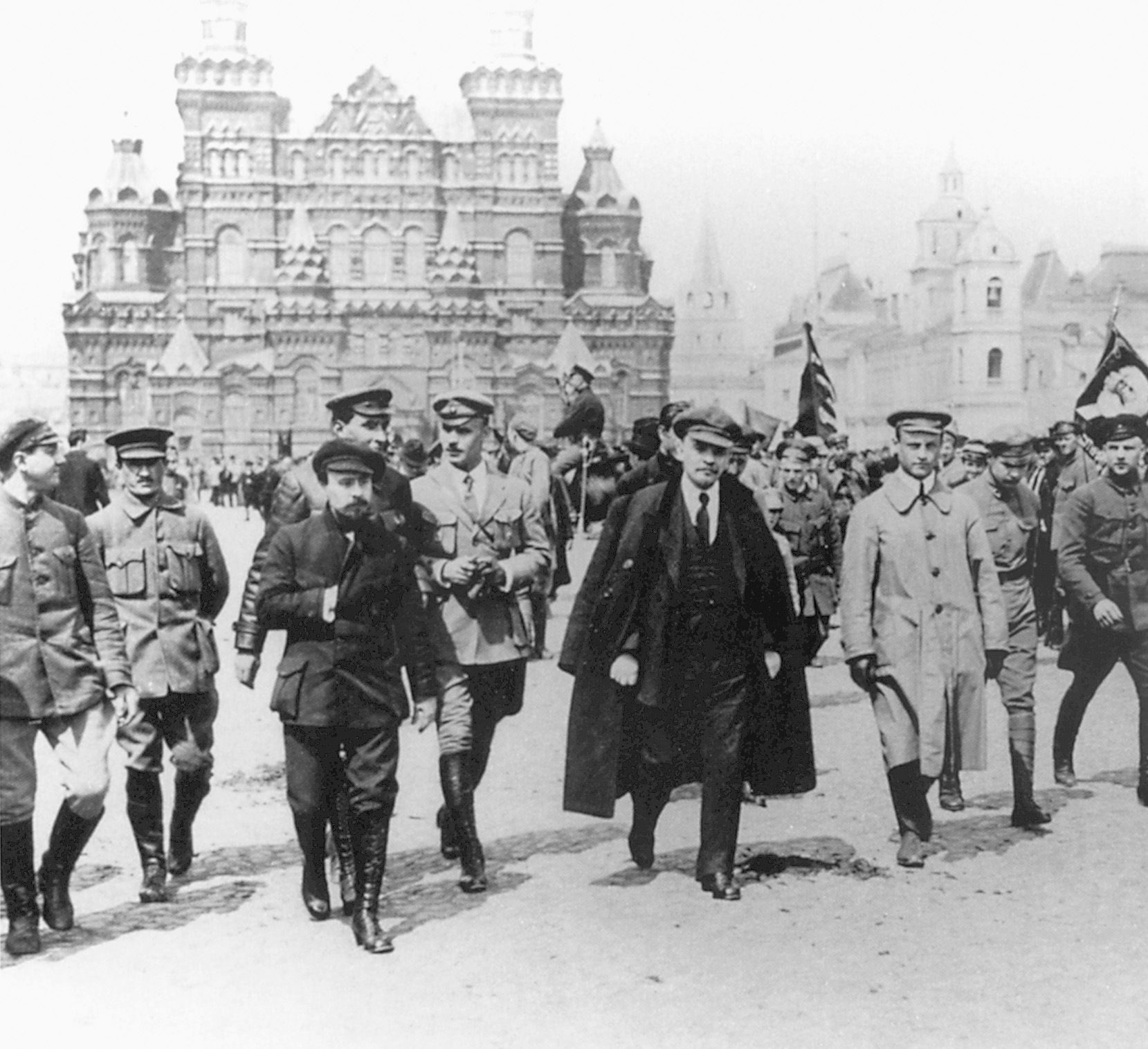 Lenin walks through Red Square in Moscow in 1919. Reilly worked imaginately and bravely against the Bolshevik regime, plotting to bring it down. 