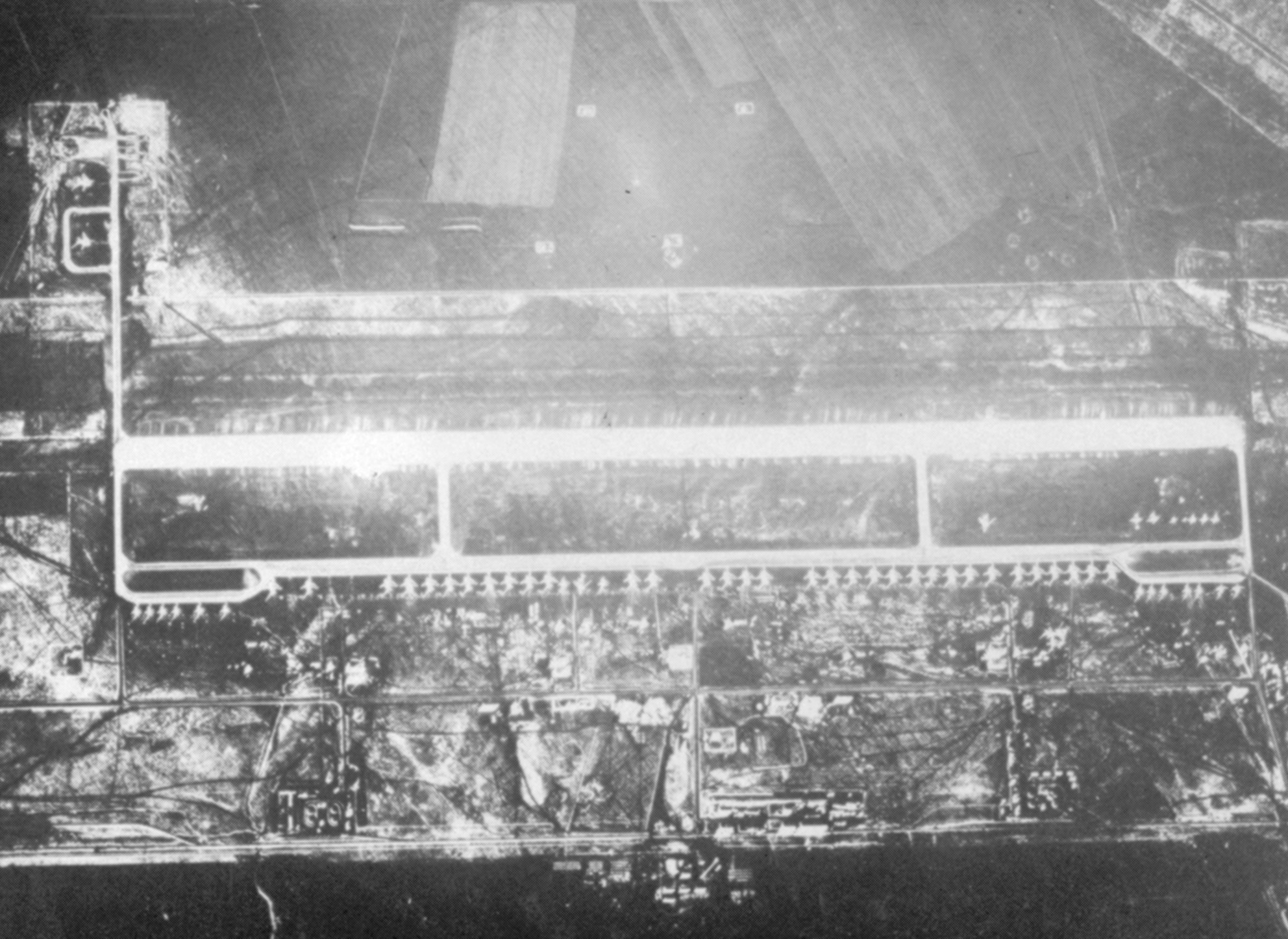 A U-2 photograph of a Soviet airfield.