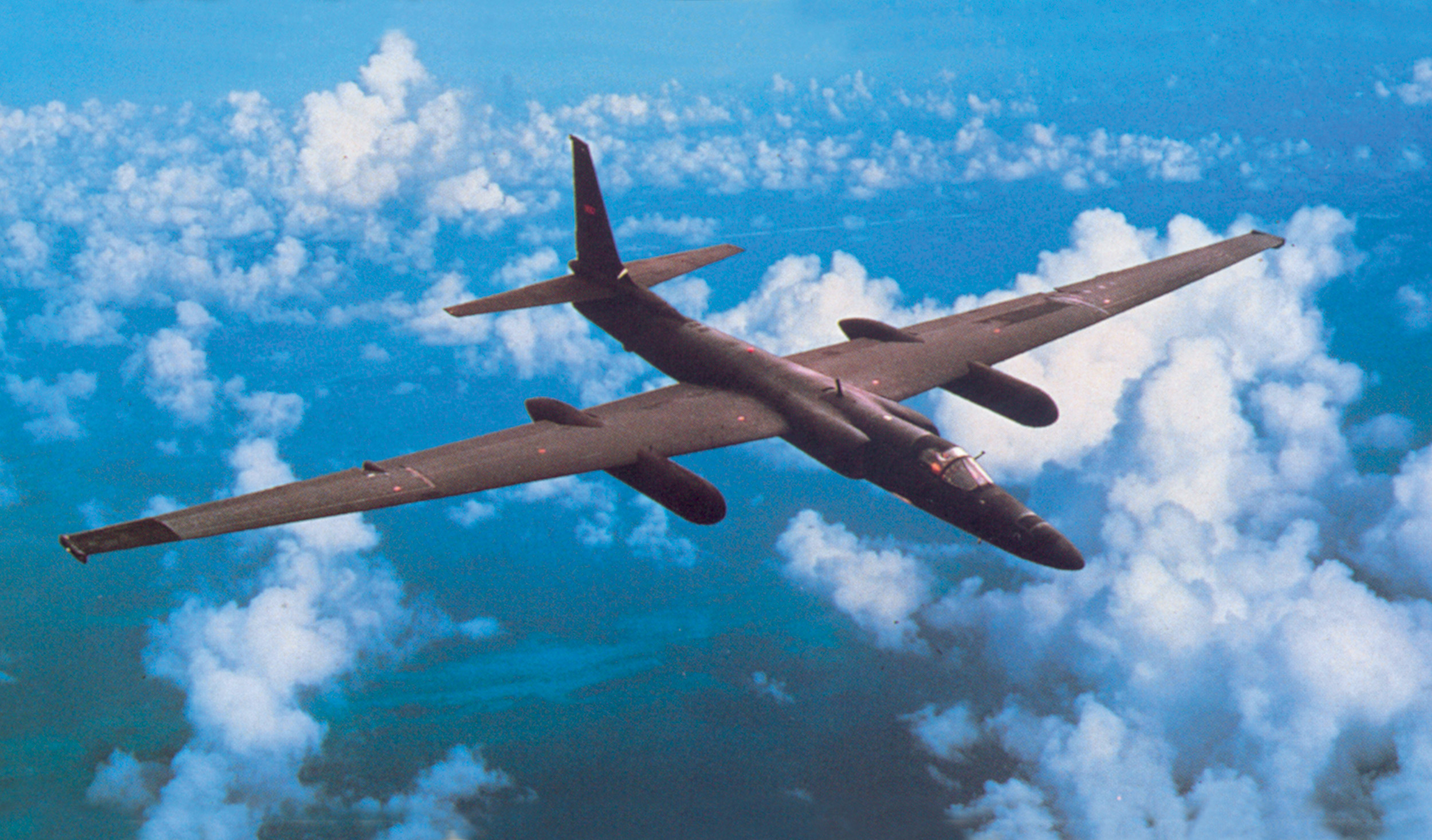 U-2 flights over the Soviet Union began in the mid-1950s. U-2s had extraordinary range and could fly 14 miles high while photographing in astonishing detail. A major objective: the extent of Soviet nuclear weaponry.