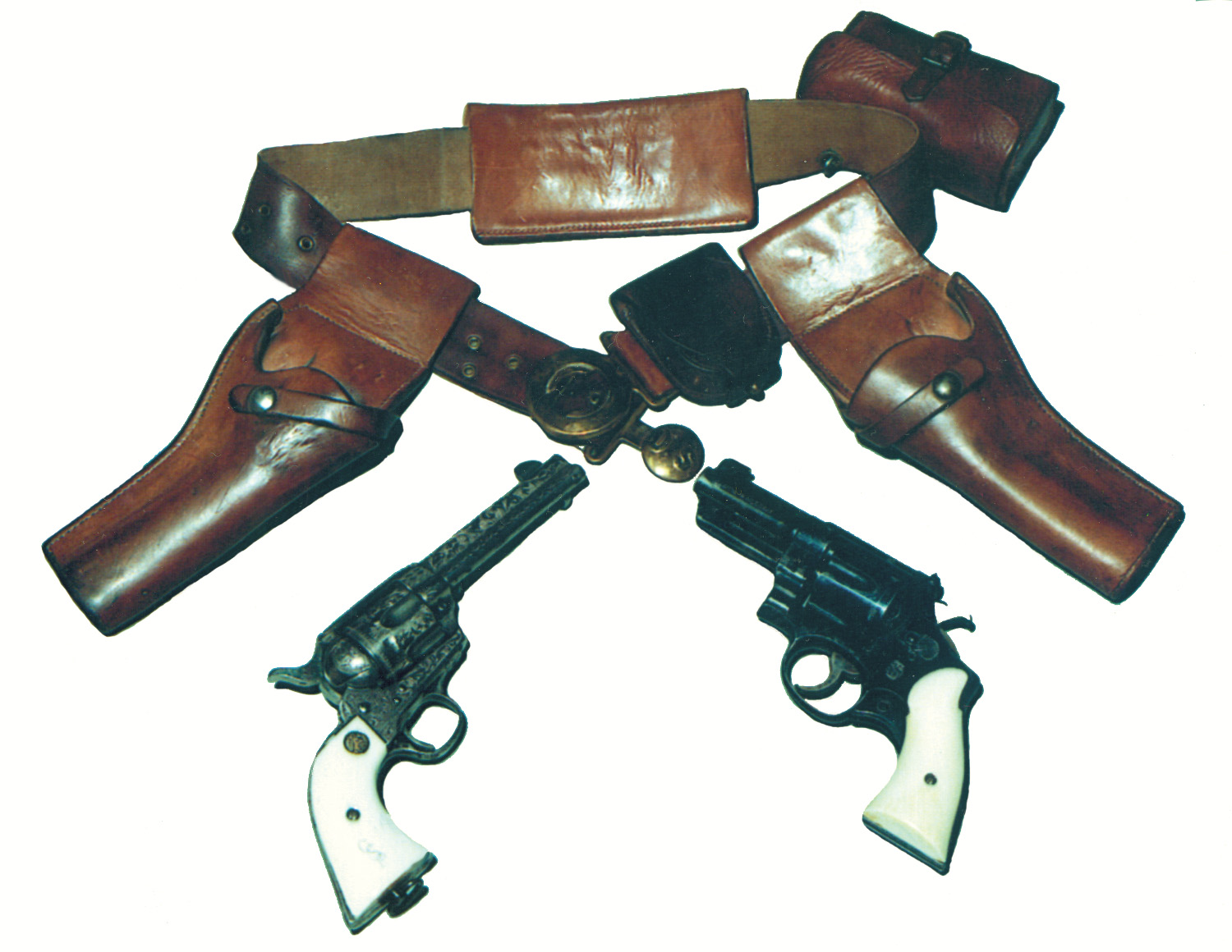 Patton’s pistols: On the left is the Colt .45 and on the right the Smith & Wesson .357 Magnum.