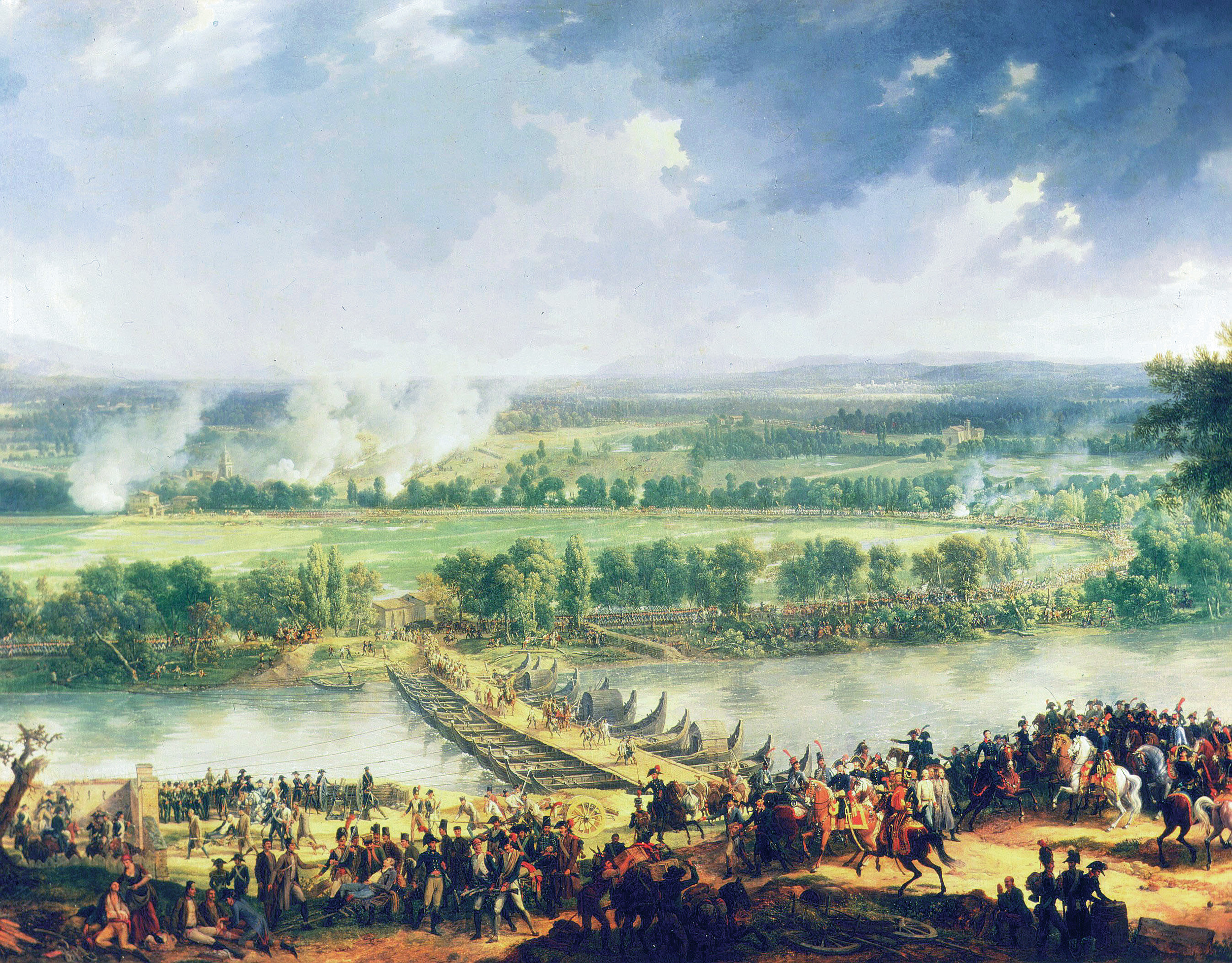 The French were held up by Croatians at the Battle of Arcola Bridge in November 1796. Bonaparte personally led another charge here to force the crossing.