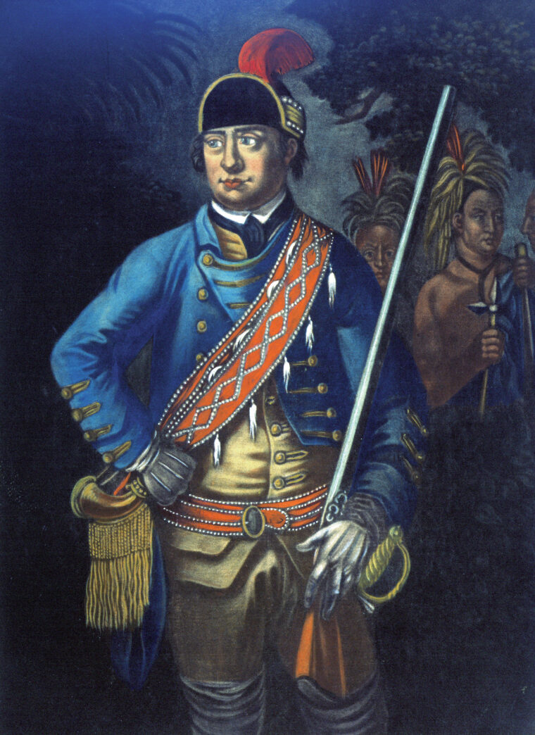 Robert Rogers and his men challenged the coureurs de bois and Indians.