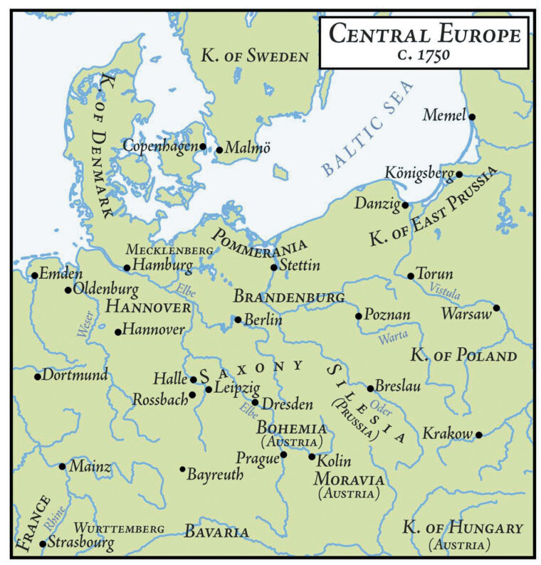 Central Europe during Frederick’s time was a conglomeration of kingdoms and principalities.