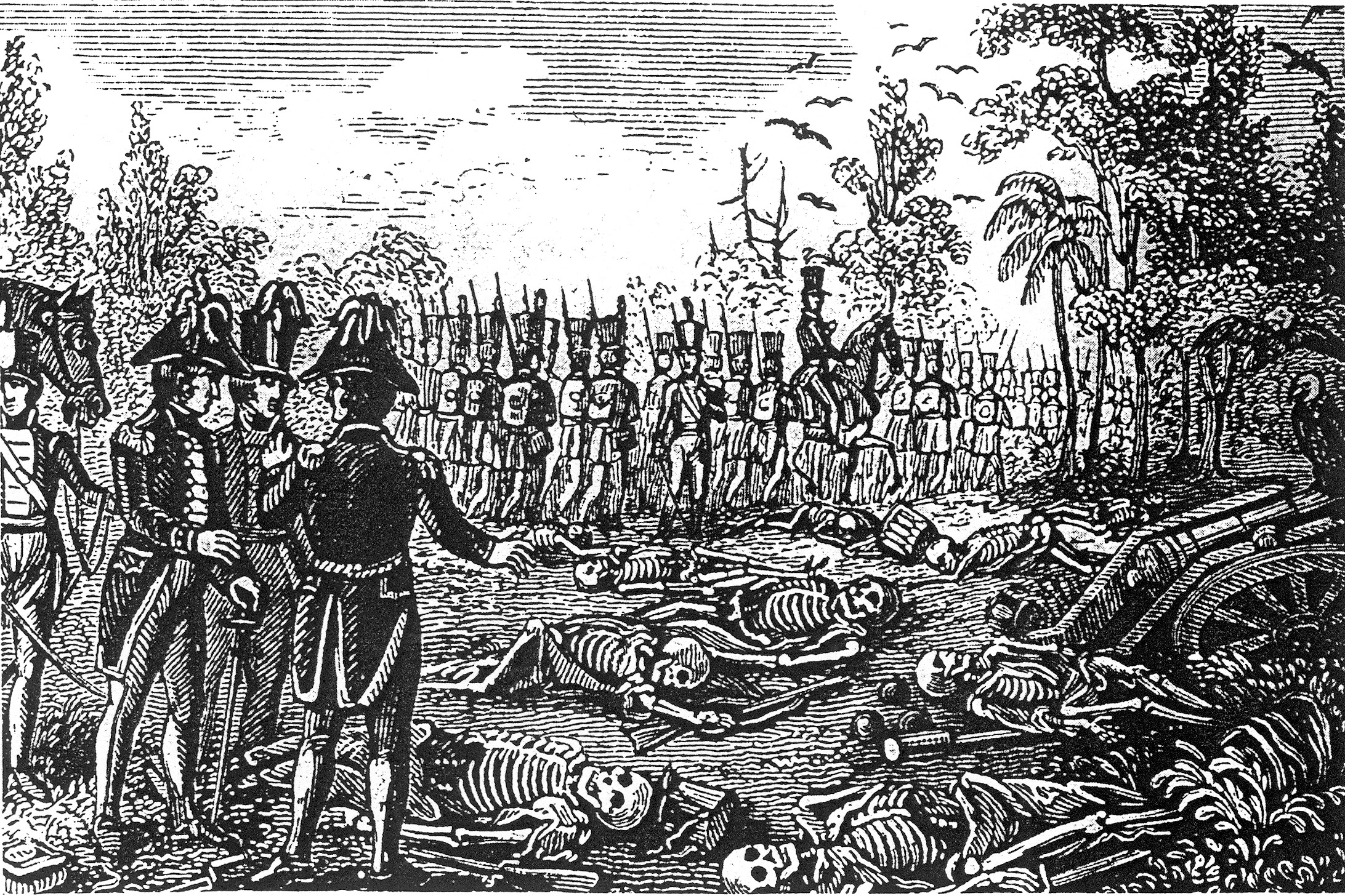 Six weeks after the battle, General Gaines marched up the same route and found the remains of Dade and his men. He buried the soldiers in a military ceremony and continued on to reinforce Fort King.