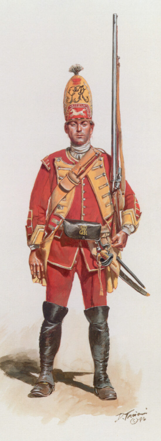A British Grenadier of the 44th Regiment.