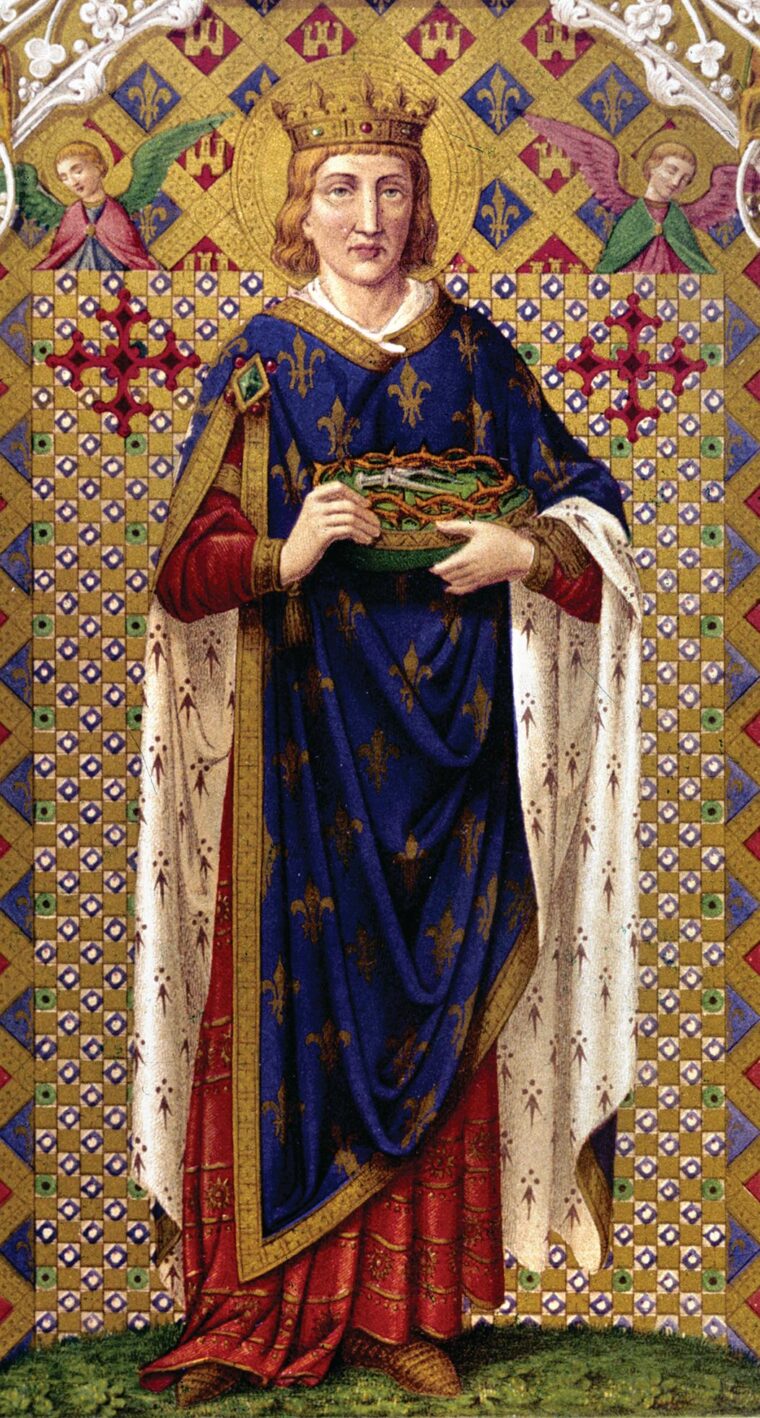 King Louis IX of France, later referred to as Louis the Saint, was crowned king of France at age 12, following the death of his father. Louis was 36 years old in 1250.