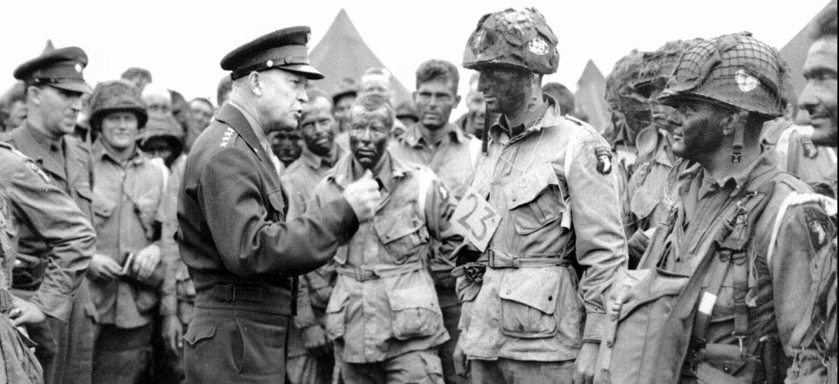 D-Day airborne with Eisenhower
