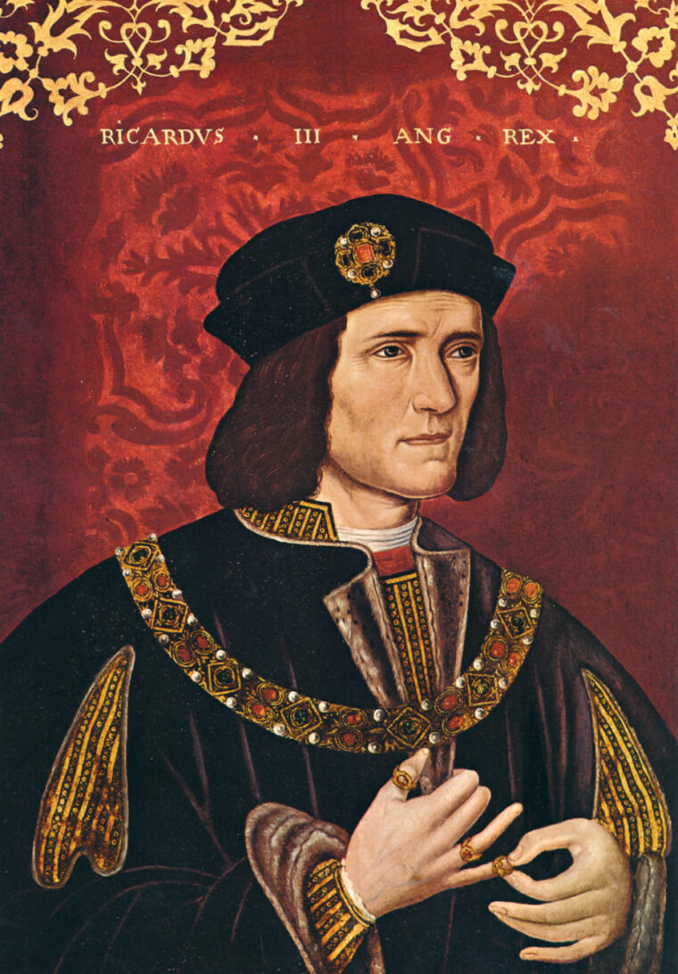 Richard III, implicated in the death of 12-year-old King Edward V, quickly lost the support of the English people.