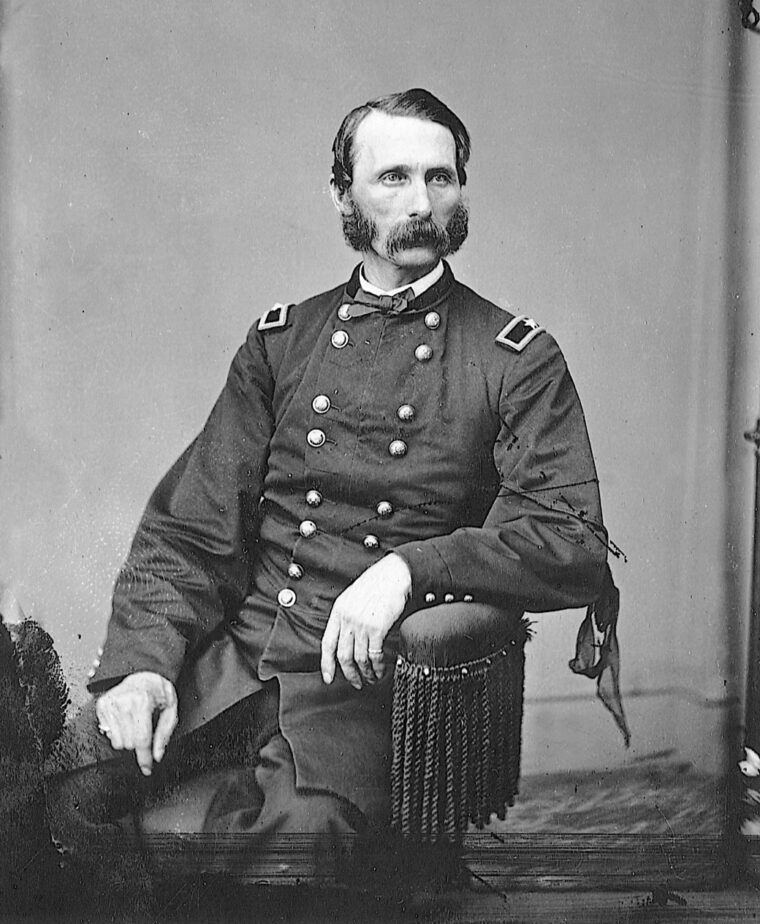Brig. Gen. Napoleon B. McLaughlen was taken prisoner when Confederate forces stormed Ft. Stedmen.