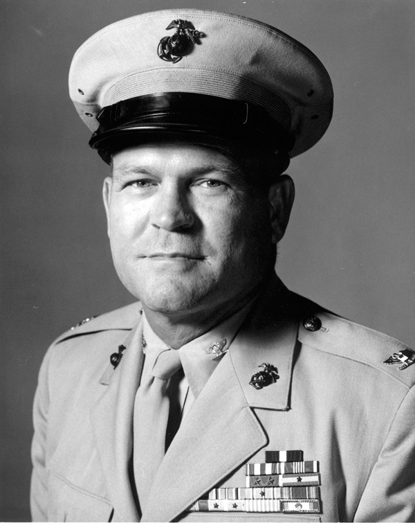 Captain Milton Hull commanded Dog Company, 3rd Battalion, 7th Marine Regiment.