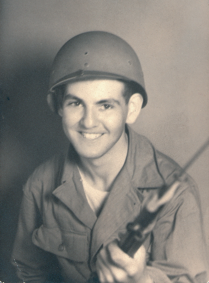 Arnold Franco during basic training in the spring of 1943. 