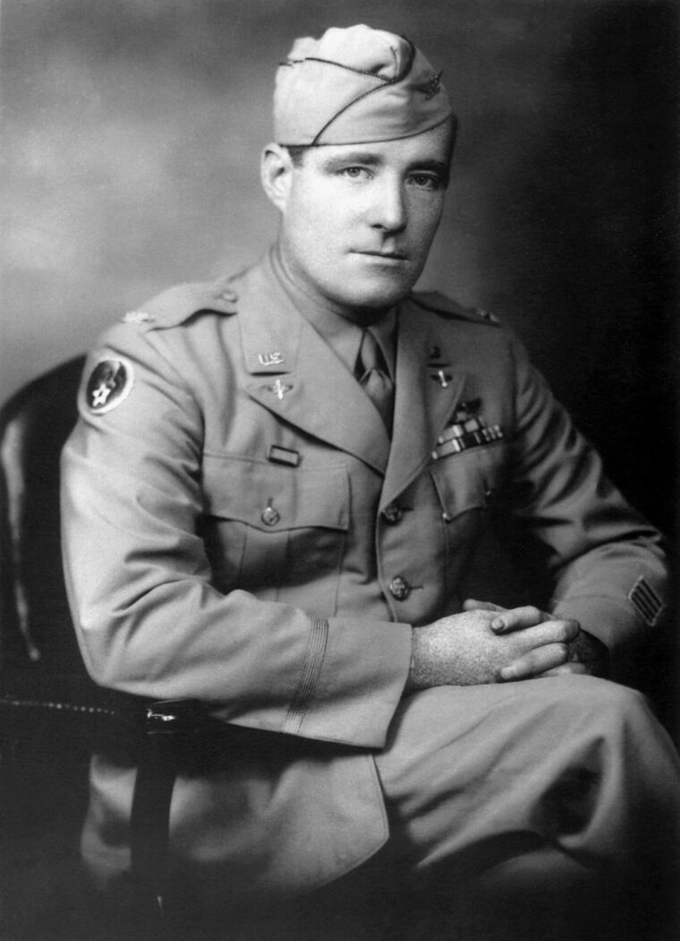 Colonel Beirne Lay, Jr., just prior to the release of his book, I’ve Had It: The Survival of a Bomb Group Commander, in 1945.
