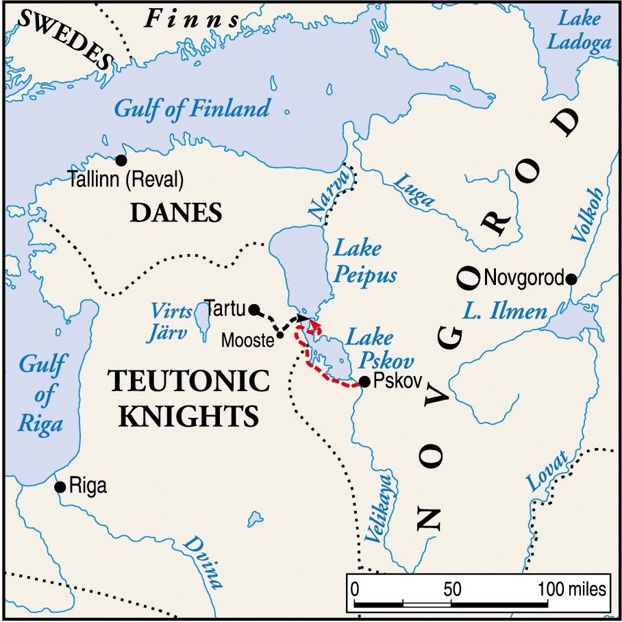 The Baltic frontier in the early 13th century was a focal point for tribal and religious combat.