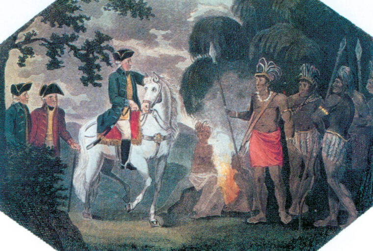 Burgoyne's efforts to stop his Indian allies from committing atrocities were in vain.