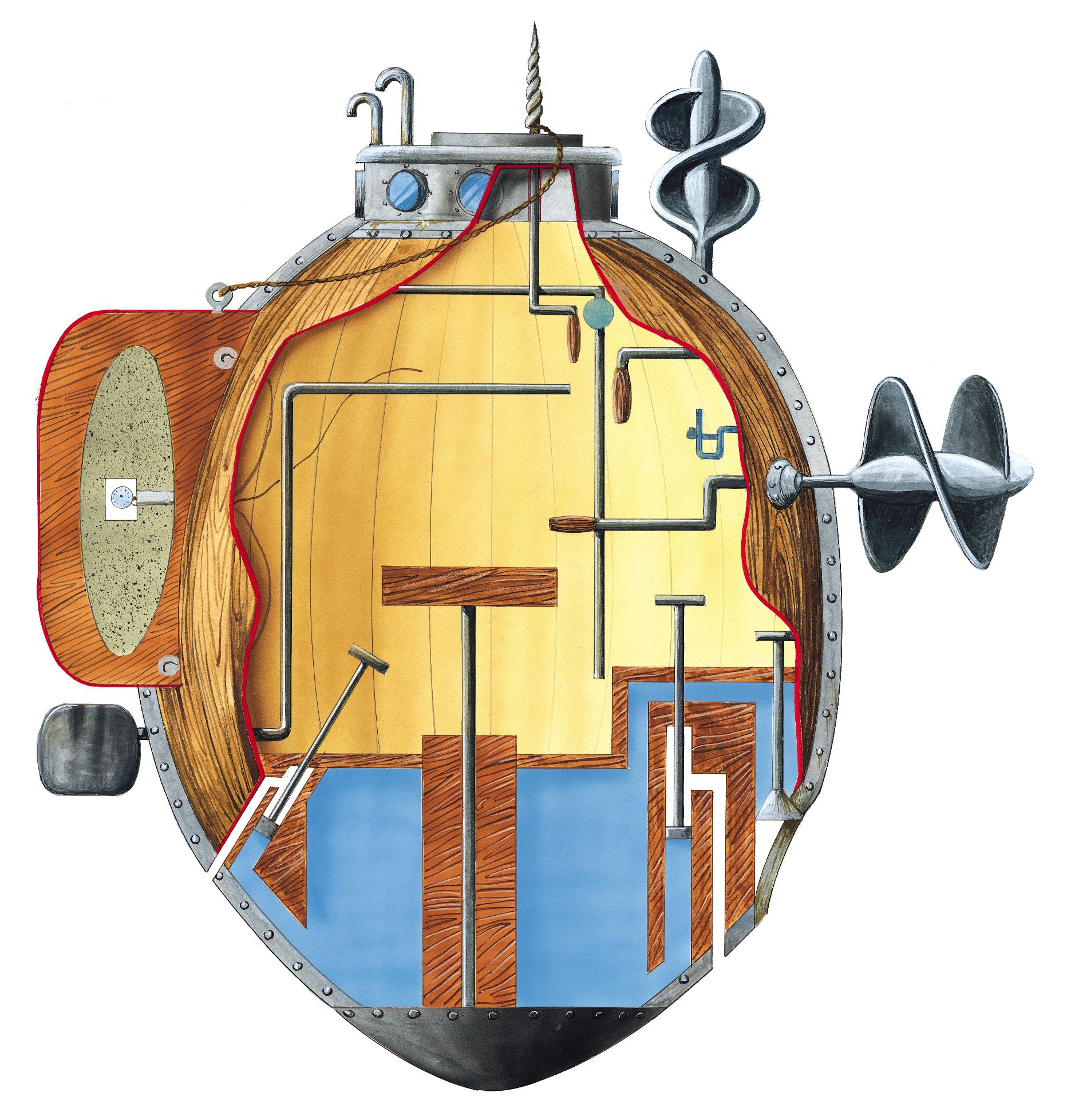 David Bushnell’s Turtle: The World's First Submarine - Warfare History ...