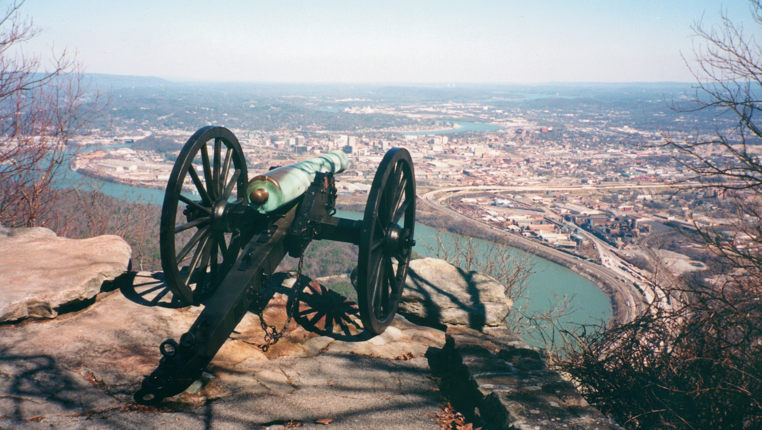 Rebels held this view of Chattanooga from Lookout Mountain. They had their enemies in a very tight place. 