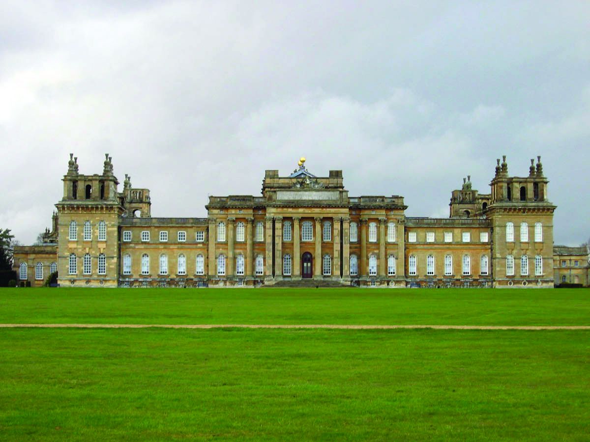 Blenheim Palace today. It has been home to generations of Churchills.