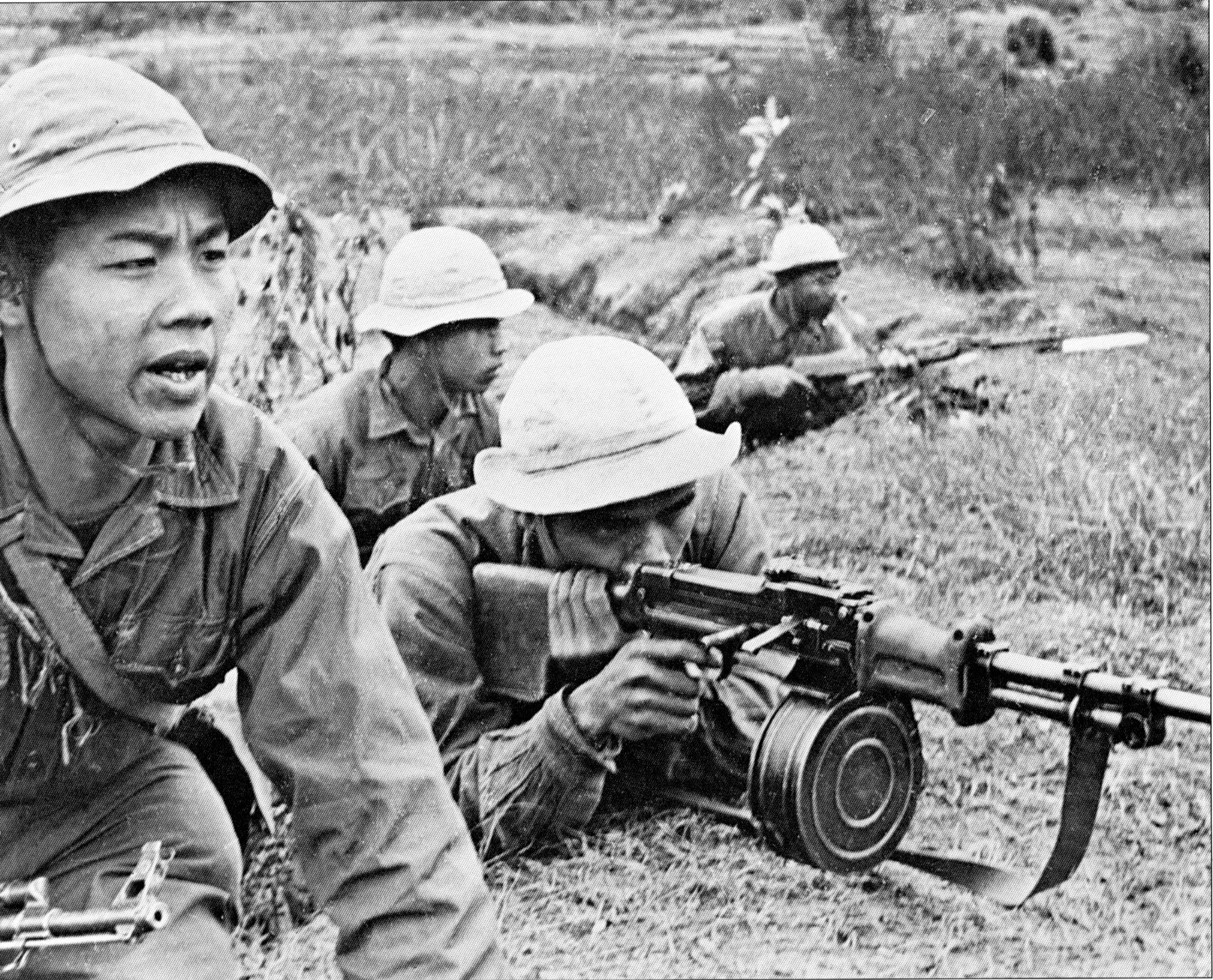 Entrenched NVA soldiers take aim on American positions near the DMZ. Many NVA lost their lives on the Ho Chi Minh trail south before ever setting foot in South Vietnam.