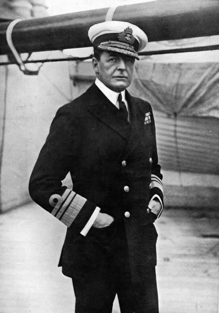 British Vice Admiral Sir David Beatty led the Battle Cruiser Squadron that opened the fighting at Jutland.