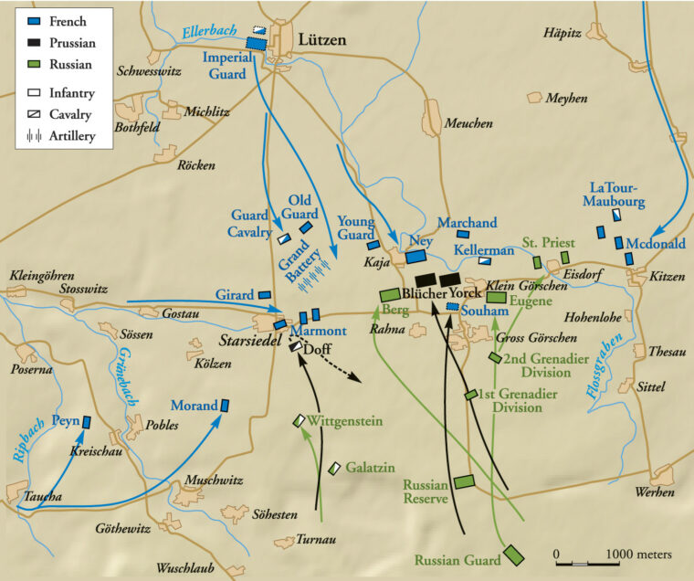 Thanks in part to a lack of cavalry, Napoleon’s army was dangerously exposed as it headed toward the historic killing ground at Lutzen. Allied blunders prevented them from capitalizing on the emperor’s unexpected vulnerability.