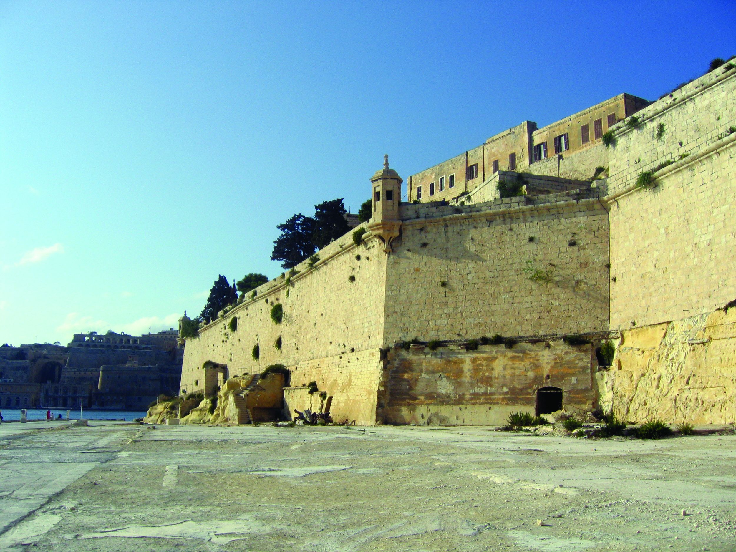 The west face of Malta’s seaward bastion, Castle St. Angelo, today. The Order’s Council of Elders met in a chamber above the castle.
