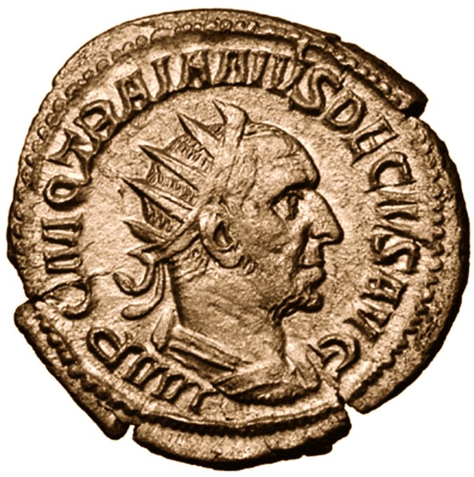 Coin featuring Emperor Decius Trajanus