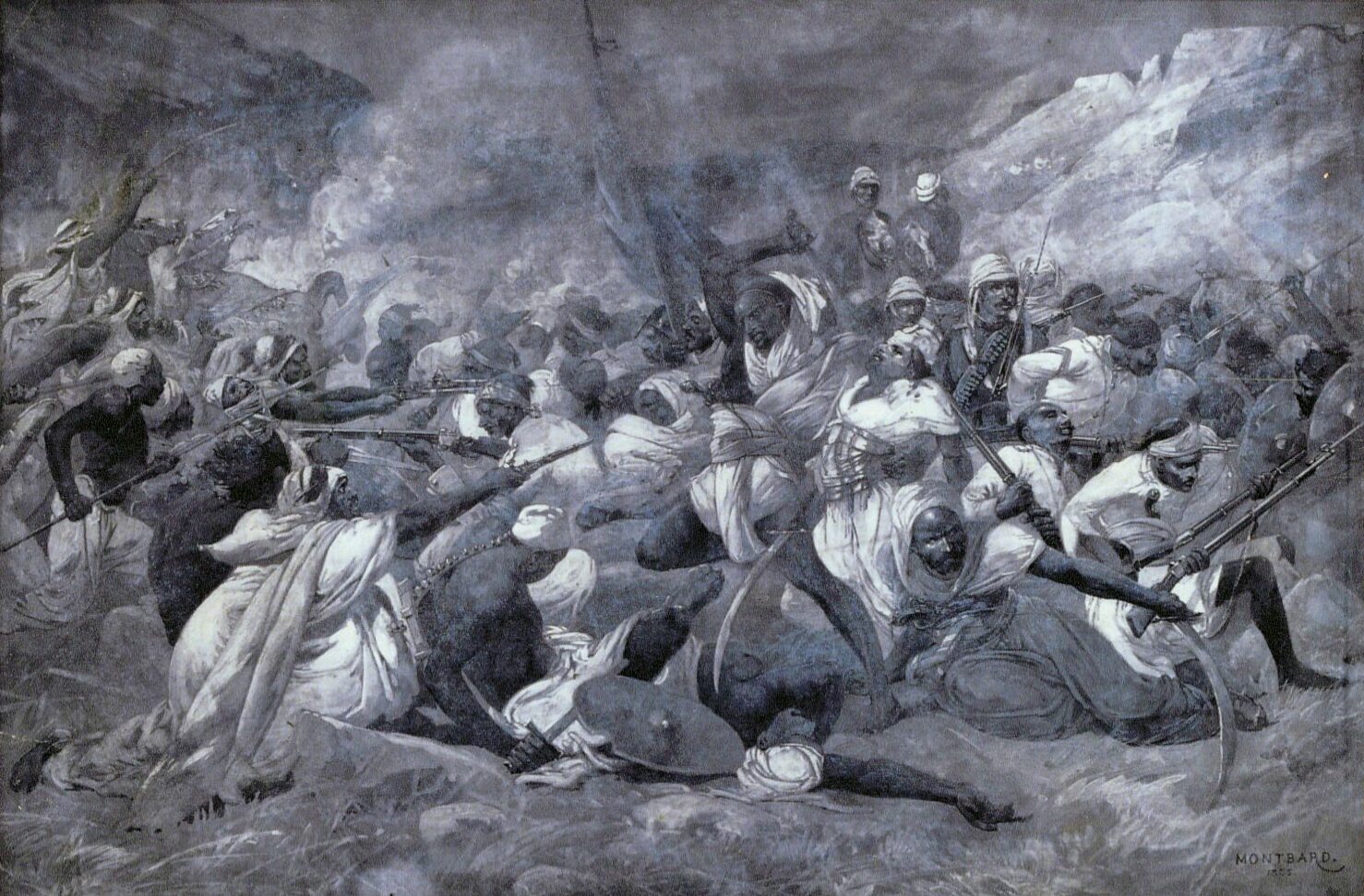 The Mahdi’s swarming holy warriors overwhelm the Egyptian Army and its European officers at Shaykan. All 10,000 soldiers were killed. 