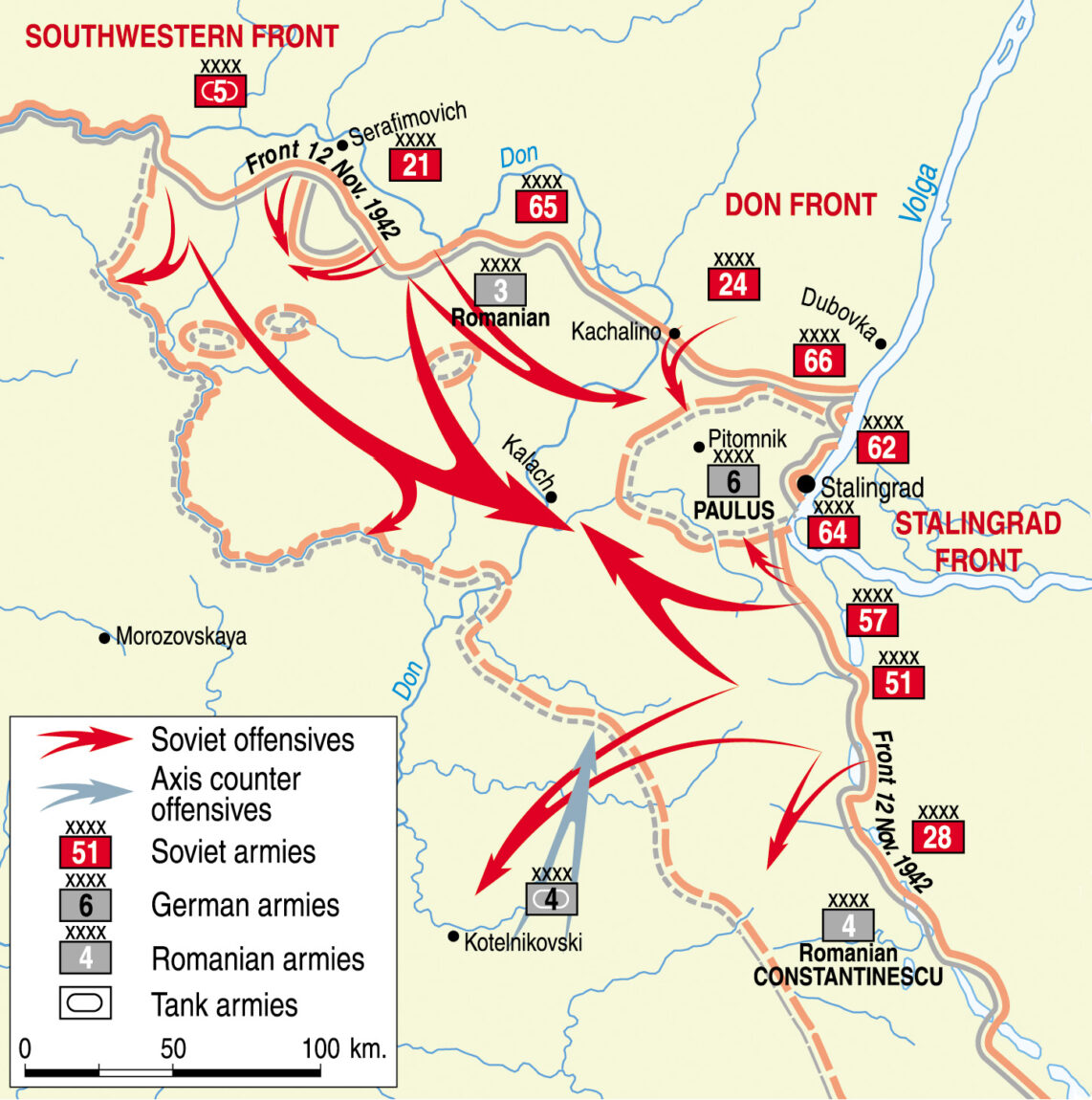 Operation Uranus Marshal Georgi Zhukov S Stalingrad Trap   W Stalingrad MAP 4C May06 1142x1150 